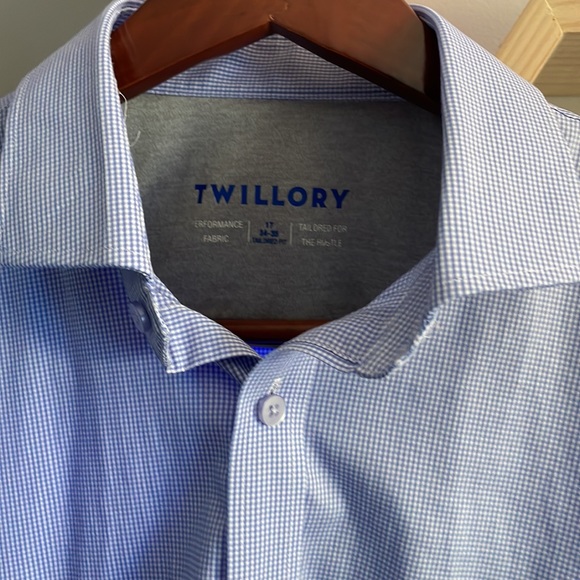 Twillory Tailored Fit Dress Shirt 17 34/35 - Picture 2 of 2